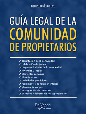 cover image of Guía legal de la comunidad de propietarios